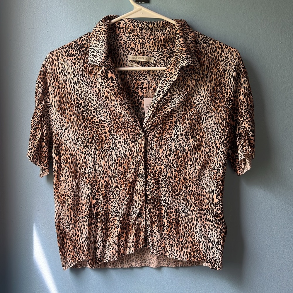 Urban Outfitters Cheetah Button Down Shirt